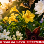 Colorful fragrant flowers attracting bees and butterflies for pollination