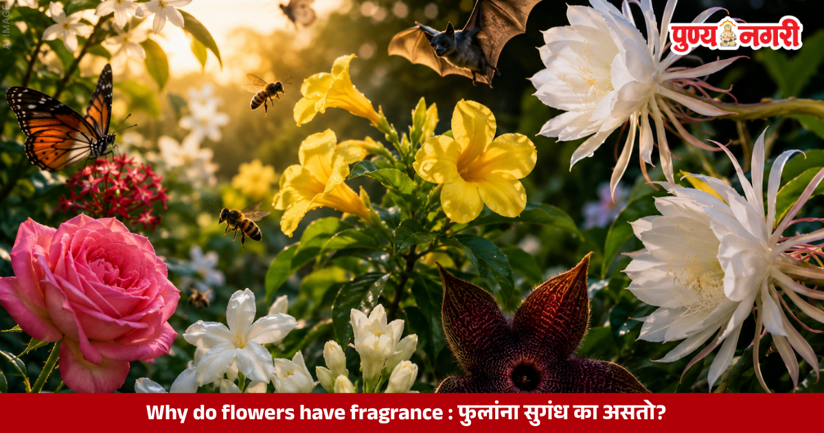 Colorful fragrant flowers attracting bees and butterflies for pollination