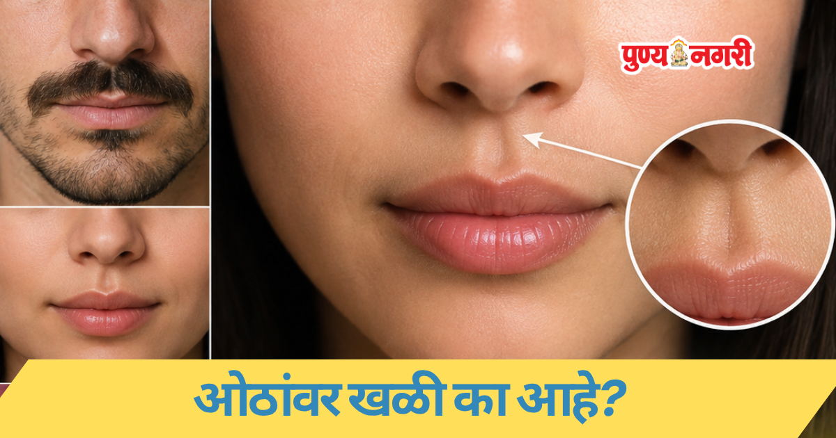 Philtrum Explained ओठांवर खळी का आहे?