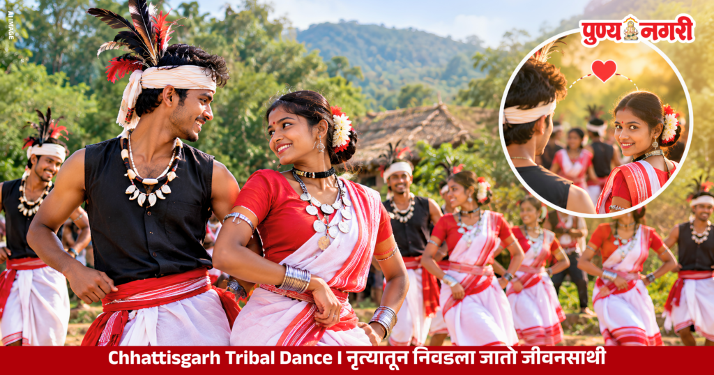 Chhattisgarh tribal dancers performing traditional folk dance
