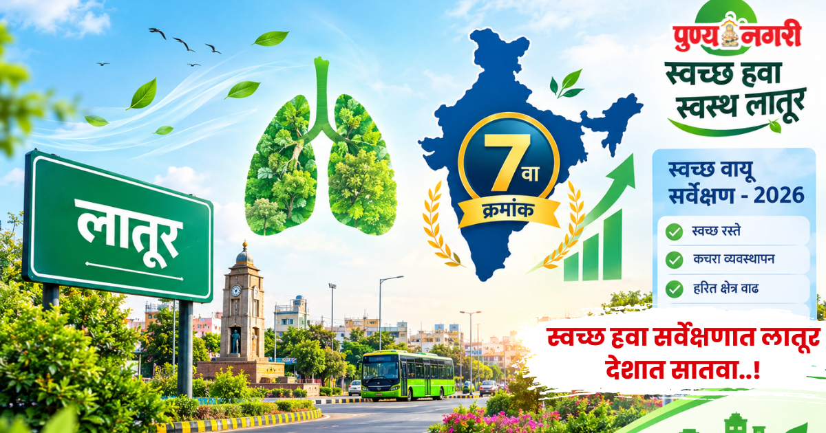 Latur ranks seventh in the Clean Air Survey 2026 for air quality