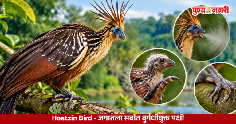 Hoatzin Bird : जगातला सर्वात दुर्गंधीयुक्त पक्षी