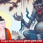 Hungry Ghost Festival in China featuring traditional food offerings and religious rituals