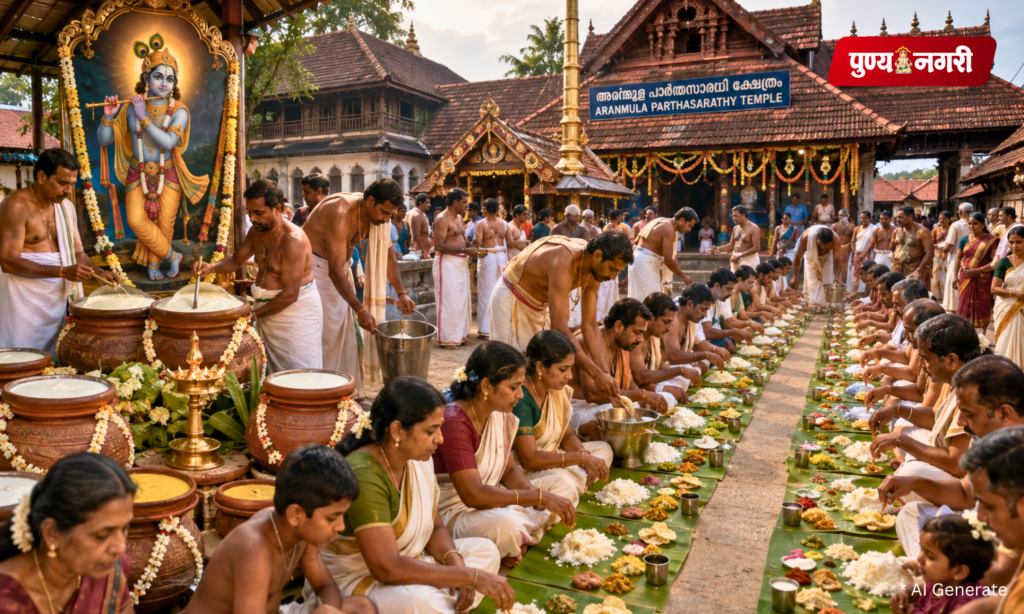 अरनमुला पार्थसारथी मंदिरात उद्या अष्टमी रोहिणी वल्लसद्या; सुमारे 50 हजार भाविकांसाठी महाप्रसादाची तयारी