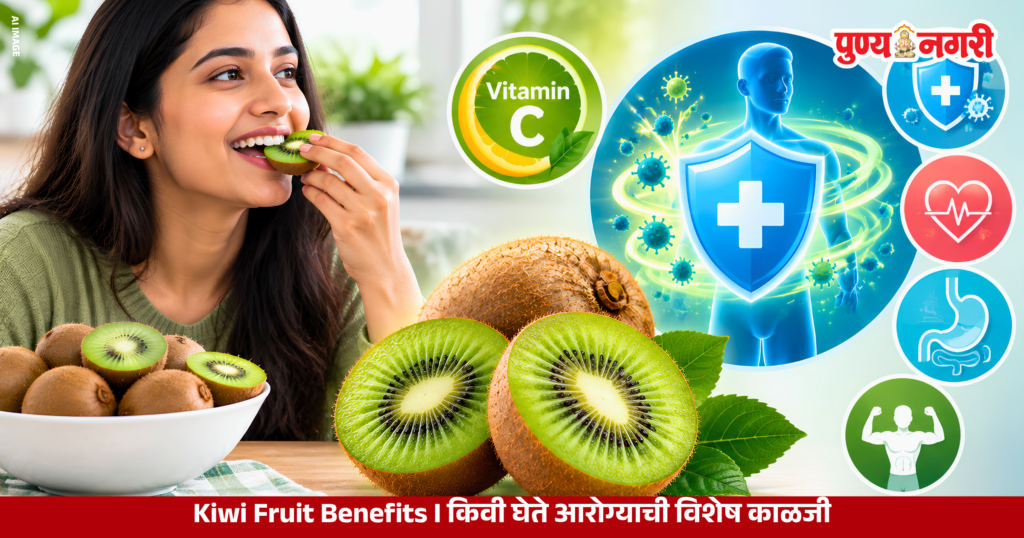 Kiwi Fruit Benefits किवीचे सेवन आरोग्यासाठी किती फायदेशीर? जाणून घ्या ५ महत्त्वाचे लाभ