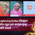Lightning strike kills five people and injures four in Chhatrapati Sambhajinagar district