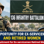 Recruitment for Ex-servicemen Retired Women