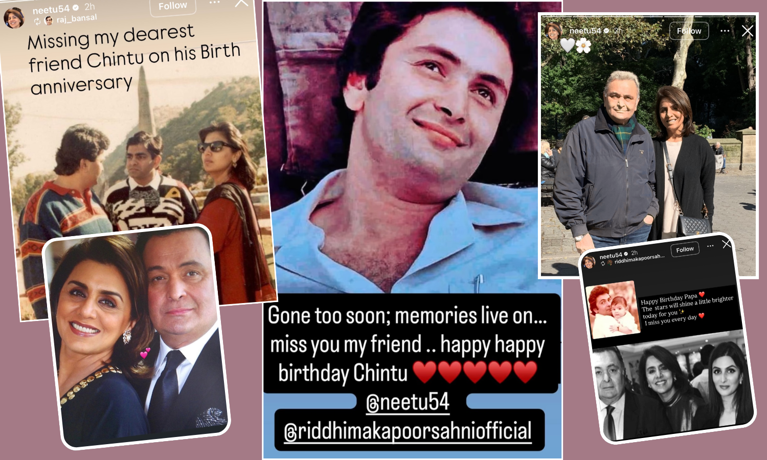 Rishi Kapoor Birth Anniversary: कुटुंबीय आणि चित्रपटसृष्टीतील सहकाऱ्यांकडून दिवंगत अभिनेत्याला श्रद्धांजली