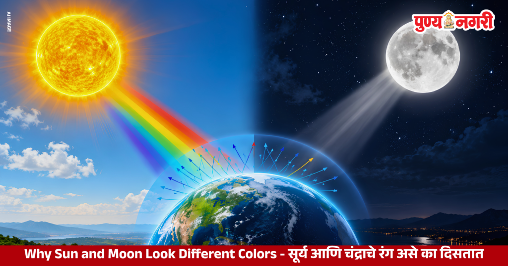 Why Sun and Moon Look Different Colors