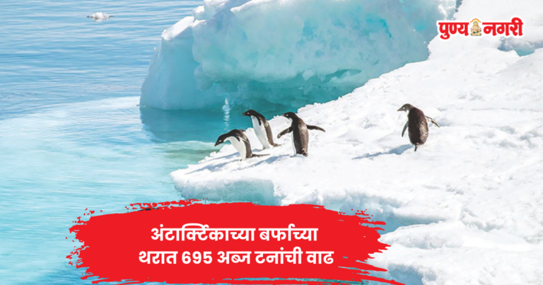 Antarctica Ice Sheet : पूर्व अंटार्क्टिकामध्ये बर्फाच्या थरात वाढ आणि हिमवृष्टीचे दृश्य