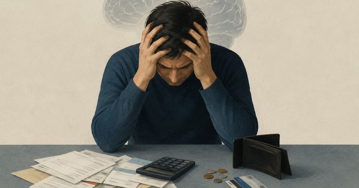 Financial stress linked to faster brain aging and cognitive decline