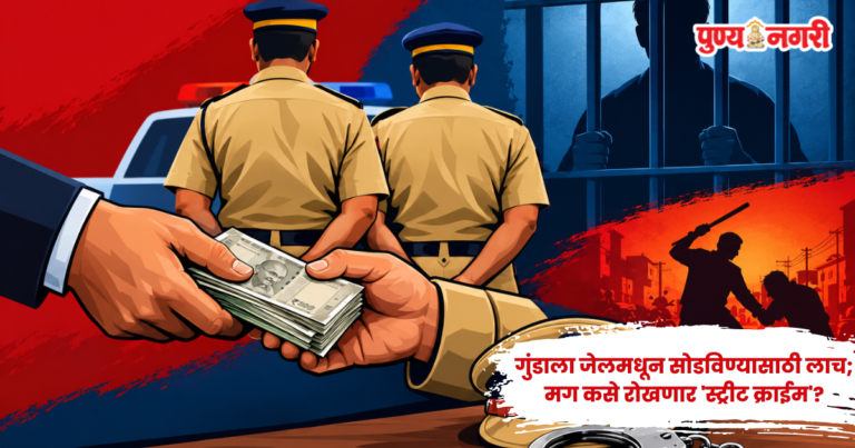 Street Crime: गुंडाला जेलमधून सोडविण्यासाठी पोलिसांची ५ हजारांची लाच