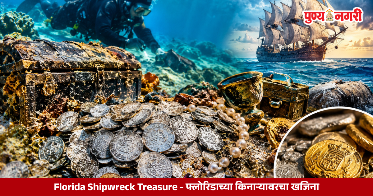 Gold and silver coins recovered from the wreckage of the 1715 Spanish treasure fleet off Florida’s Treasure Coast.
