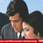Meena Kumari and Dharmendra in a scene from the classic Hindi film Baharon Ki Manzil.