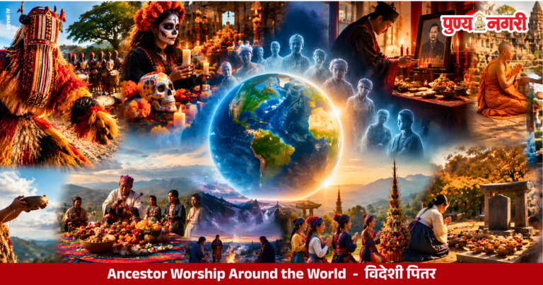 Ancestor worship traditions and ancestral rituals from different cultures around the world