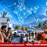 Emergency communication network India या प्रस्तावित यंत्रणेचे प्रतिनिधित्व करणारे चित्र; पोलिस, अग्निशमन दल, एनडीआरएफ आणि वैद्यकीय सेवांमध्ये आपत्कालीन संपर्क सक्षम करणारे नेटवर्क.