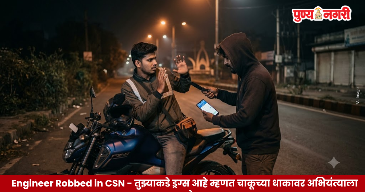 Engineer robbed at knife-point after robber falsely claimed he had drugs in Sambhajinagar