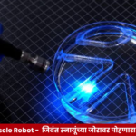 Living Muscle Robot ः जिवंत स्नायू पेशी आणि प्रकाशाच्या साहाय्याने पाण्यात पोहणारा एमआयटीच्या संशोधकांनी विकसित केलेला सूक्ष्म बायोहायब्रिड रोबोट.