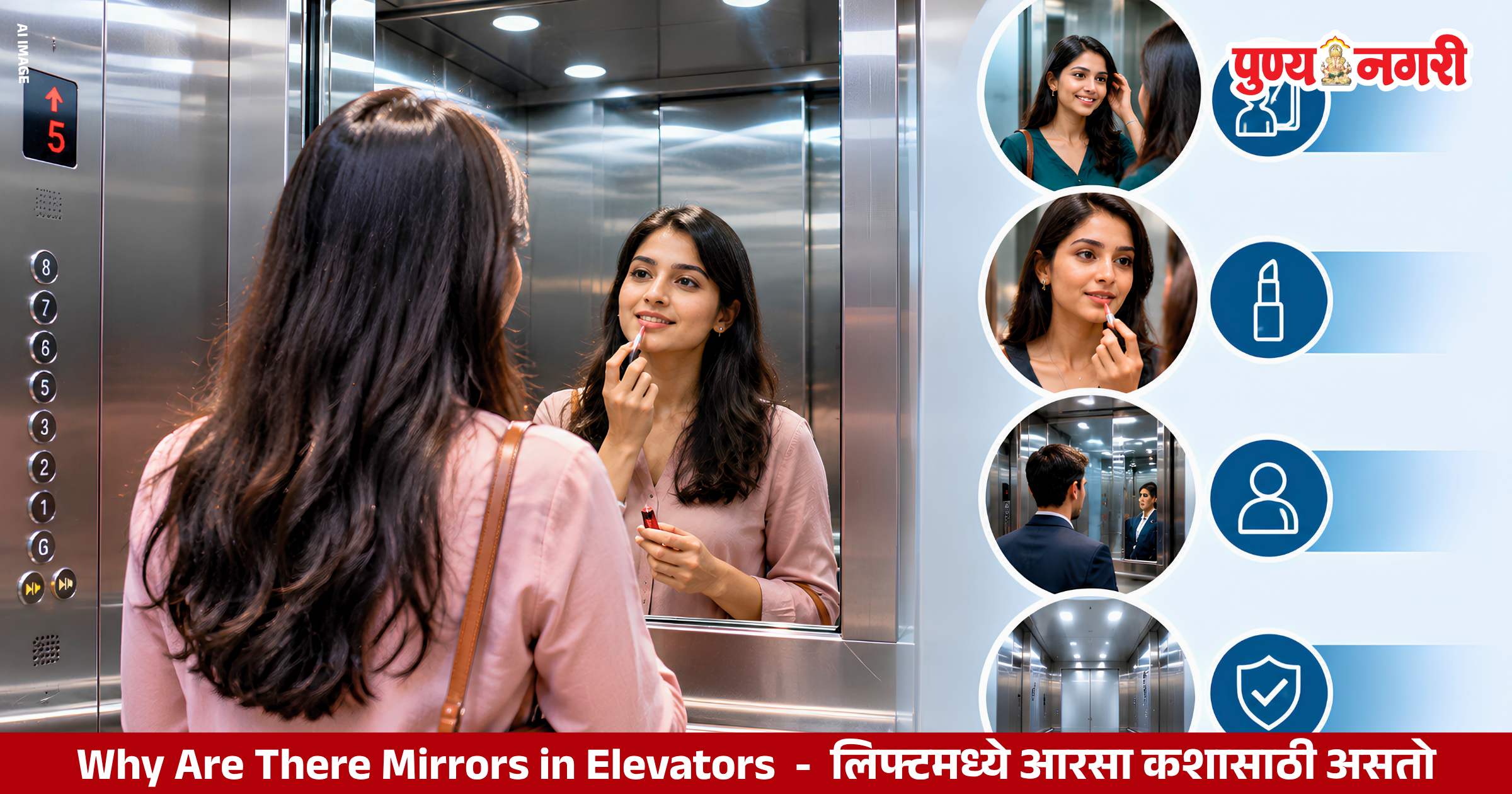 Why are there mirrors in elevators – mirror inside a modern lift