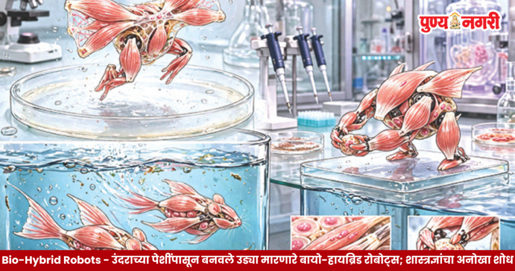 Image Alt Text: Bio-hybrid robots made using mouse muscle cells by ETH Zurich researchers