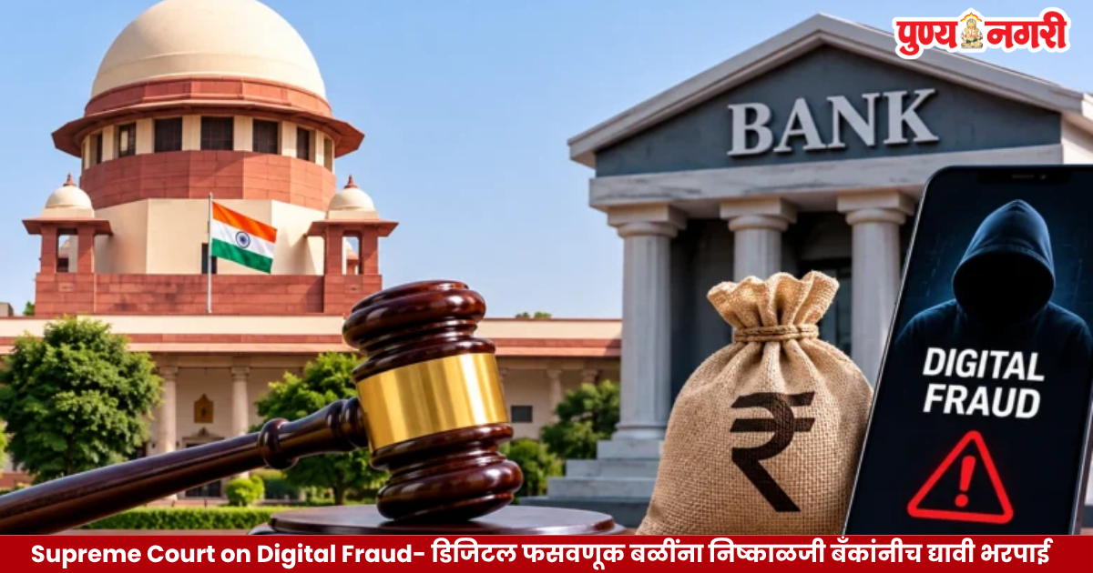 Supreme Court of India building representing judicial directions on bank accountability and compensation for digital fraud victims.